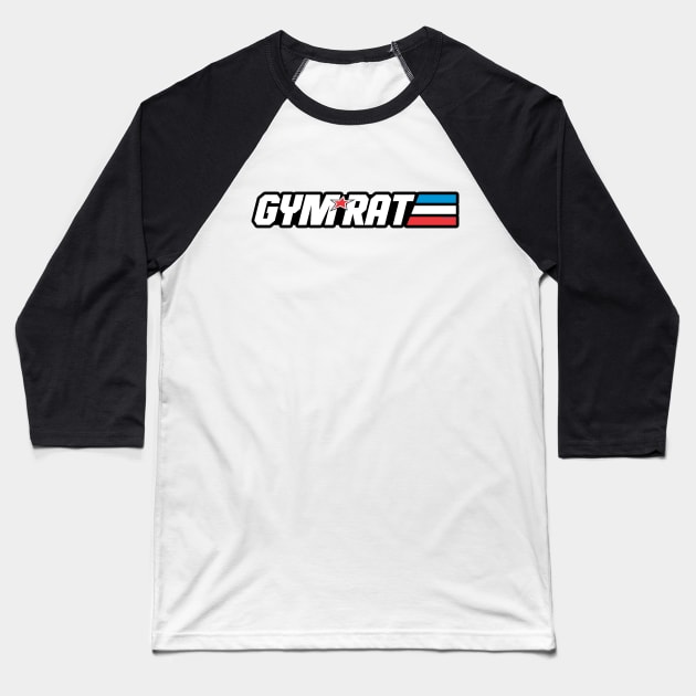 Gym Rat - Nostalgic Joe Soldier Logo Style Baseball T-Shirt by Cult WolfSpirit 
